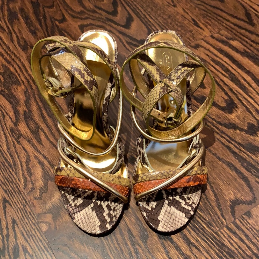 Coach Ankle Strap Stilettos